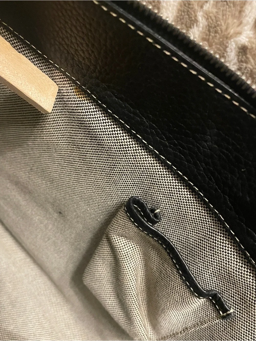 Dooney & Bourke Black Leather Double Front-Pocket Messenger